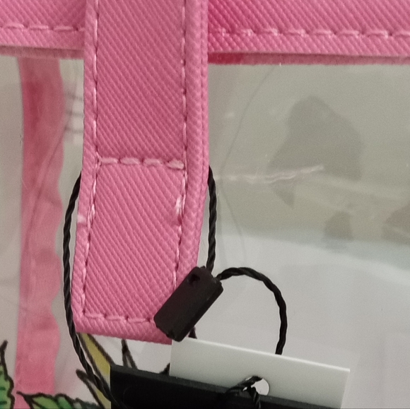 Ed Hardy Skull, Roses & Butterfly Pink See-Thru Barrel Bag w/ 2 Complimentary - Picture 9 of 16